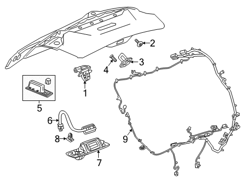 2019 Chevrolet Equinox Lift Gate Handle, Outside Diagram for 84608660