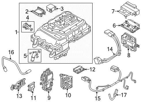 2014 BMW i3 Powertrain Control Camshaft Position Sensor Diagram for 12728523317