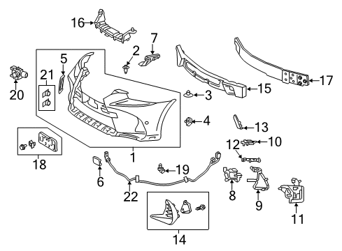 2020 Lexus IS300 Automatic Temperature Controls Sensor, Ultrasonic Diagram for 89341-78010-D4