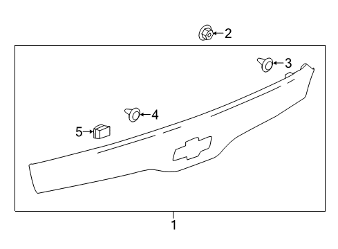 2019 Chevrolet Volt High Mount Lamps High Mount Lamp Diagram for 84240957