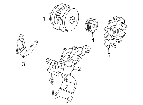 1996 Chevrolet P30 Alternator GENERATOR(Remanufacture) Diagram for 10463418