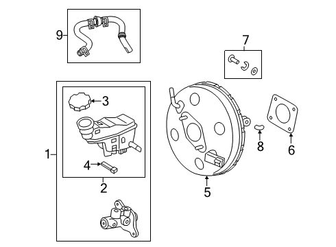 2019 Hyundai Veloster Hydraulic System Booster Assembly-Brake Diagram for 59110-J3150