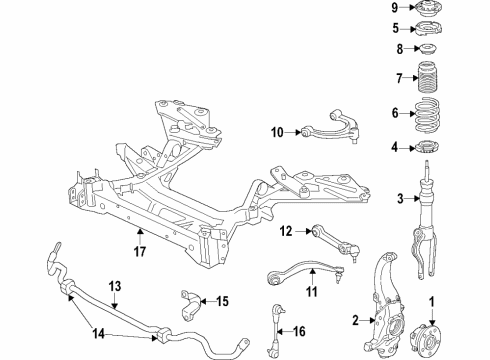 2015 BMW i8 Front Suspension, Lower Control Arm, Upper Control Arm, Stabilizer Bar, Suspension Components Left Tension Strut With Rubber Mounting Diagram for 31126867113