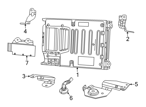 2020 Ram 1500 Battery Hose-Vent Diagram for 4610378AB