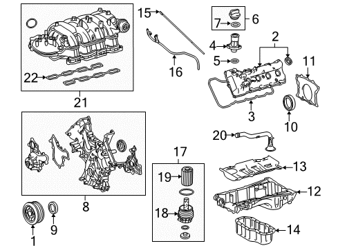 2016 Toyota Sequoia Filters Dipstick Diagram for 15301-38060