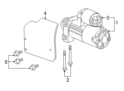 2015 Chevrolet Caprice Starter Starter Diagram for 92279386