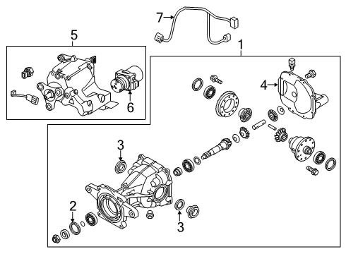 2021 Hyundai Palisade Axle & Differential - Rear Harness-4Wd Coupling Diagram for 478914G300