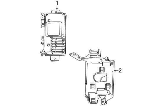 2022 Chevrolet Corvette Electrical Components Module Diagram for 85510260