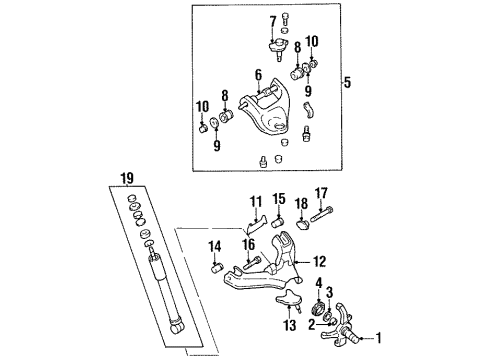 1994 Honda Passport Control Arms - Front Shim, Link (Upper) Diagram for 8-94408-859-2