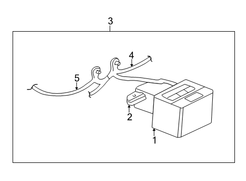 2000 Chevrolet Camaro Battery Cable Asm, Battery Negative(39"Long) Diagram for 12157374