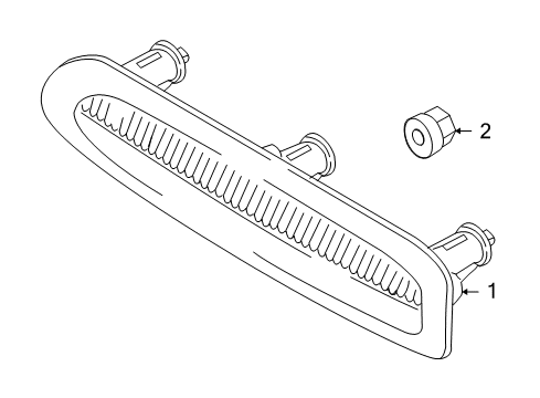 2007 Kia Rondo High Mount Lamps Lamp Assembly-High Mounted Stop Diagram for 927001D000