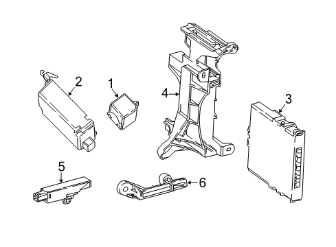 2022 Toyota Camry Keyless Entry Components - Body Electrical Control Module Diagram for 89990-06400