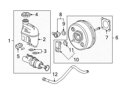 2008 Chevrolet Malibu Hydraulic System Booster Check Valve Diagram for 20906919