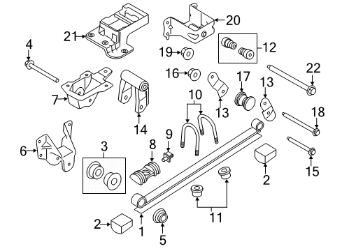 2020 Ford Transit-250 Rear Suspension Shackle Diagram for KK3Z-5776-A