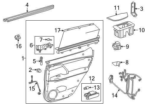 2019 Lexus RX450hL Rear Door Rear Door Lock Assembly, Left Diagram for 69060-48070