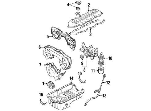 2002 Mercury Villager Filters Element Diagram for F3XY-9601-A