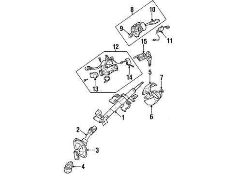 1999 Dodge Avenger Switches Ignition Switch Diagram for MR141700