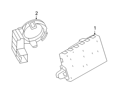 2008 Ford Taurus Anti-Theft Components Antitheft Module Diagram for 9G1Z-15604-A