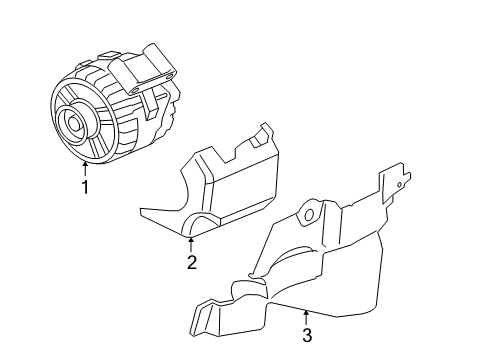 2008 Ford Mustang Alternator Alternator Diagram for 7R3Z-10346-CDRM