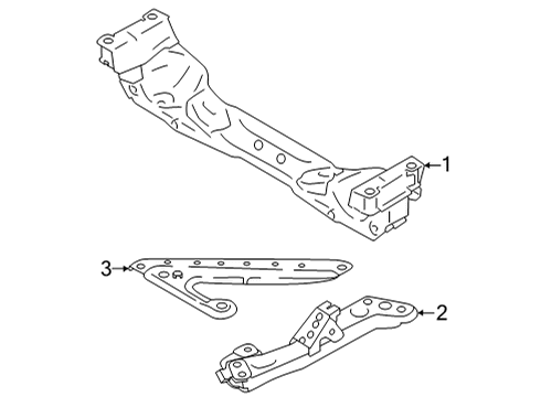 2022 Toyota GR86 Suspension Mounting - Front Suspension Support Diagram for SU003-08890