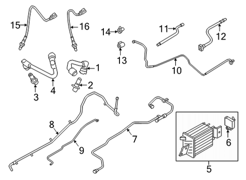 2021 Ford F-150 Fuel Injection Pressure Sensor Diagram for KT4Z-9F972-A