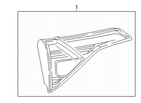 2020 GMC Acadia Combination Lamps Combo Lamp Diagram for 84746321