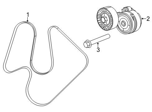 2016 Dodge Dart Belts & Pulleys Bolt-HEXAGON FLANGE Head Diagram for 6510159AA