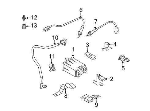 2007 Nissan 350Z Fuel Injection Seal-O Ring Diagram for 16618-EA000