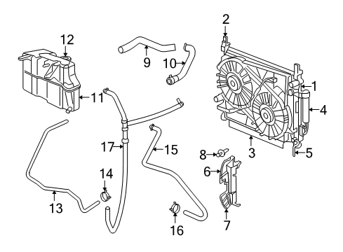 2006 Dodge Charger Radiator & Components Hose-Radiator Outlet Diagram for 4596835AB