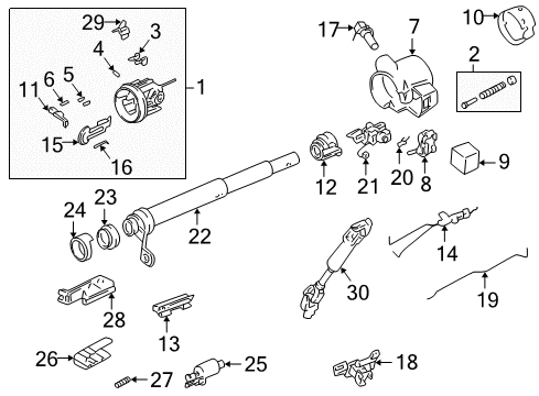 1986 GMC Safari Switches Front Wiper Switch Diagram for 7844609