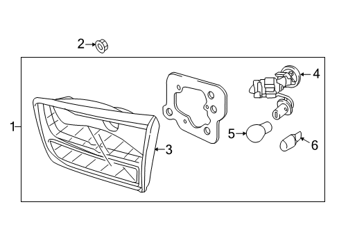 2021 Kia Sedona Bulbs Lamp Assembly-Rear Comb Diagram for 92404A9600