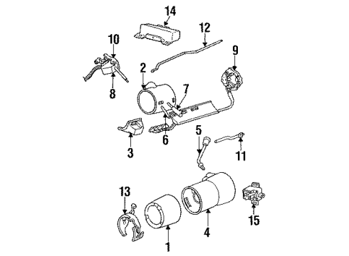 1989 Dodge Dakota Switches Switch-Head Lamp Beam SEL (Tilt) Diagram for 4373418