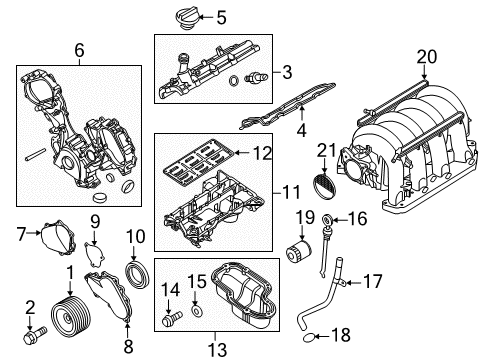 2016 Nissan NV2500 Filters Gasket-Adapter Diagram for 16175-7S000