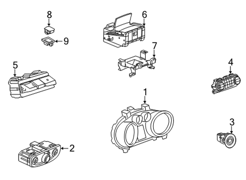 2020 Buick Encore GX Switches Cluster Diagram for 60006493