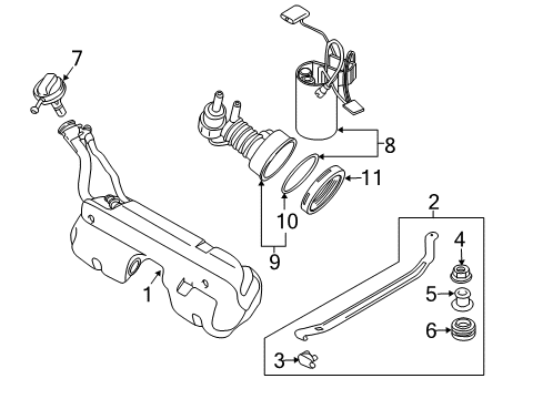 2003 BMW Z4 Fuel Supply Accelerat.Pedal Module, Autom Diagram for 35416762326