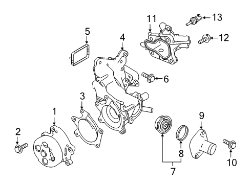 2019 Nissan Altima Senders Cover Pump Diagram for 21013-6CA0A