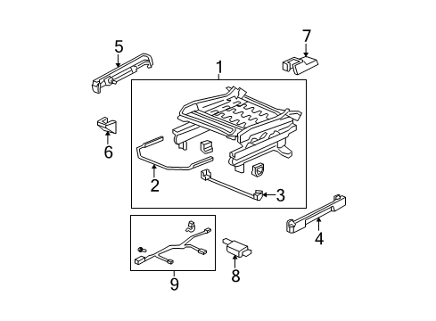 2006 Honda CR-V Tracks & Components Cover, RR. Foot (Outer) *NH167L* (GRAPHITE BLACK) Diagram for 81595-S9A-J01ZA