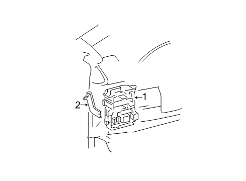 2007 Toyota Camry Electrical Components Junction Block Diagram for 82730-33712