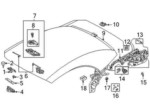 2021 BMW M440i Convertible Top HYDRAULIC CYLINDER CONV.TOP Diagram for 54345A05E16