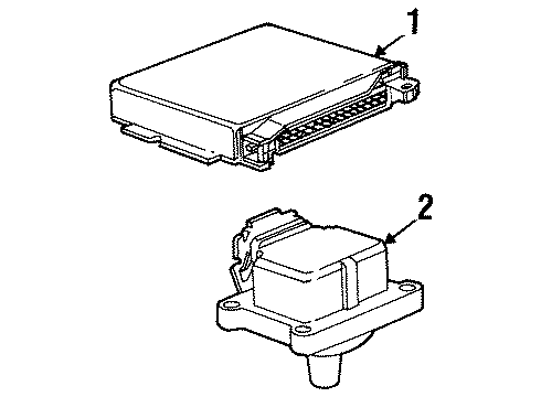 1992 BMW 325i Ignition System Control Unit Idling Control Diagram for 13411286133