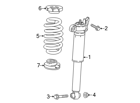 2018 GMC Acadia Shocks & Components - Rear Shock Diagram for 84896802