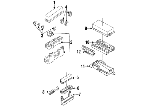 1996 Nissan Quest Cruise Control System Controller Assy-ASCD Diagram for 18930-1B000