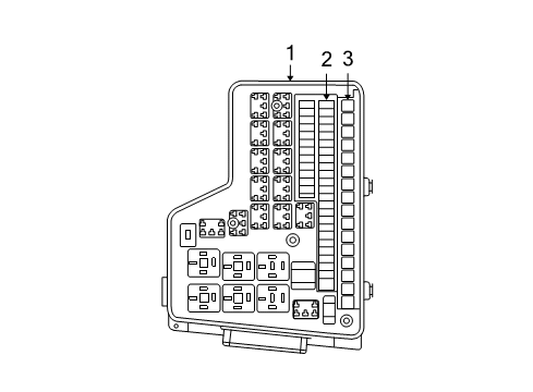 2008 Dodge Ram 3500 Fuse & Relay Block-Module Diagram for RL028001AE