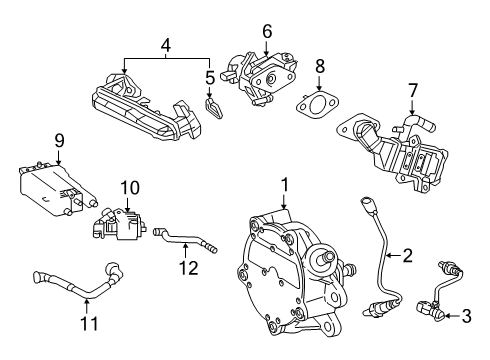 2019 Toyota Corolla Emission Components Vapor Canister Diagram for 77740-02220