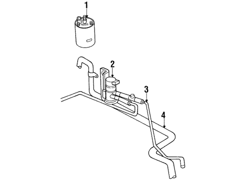 1994 Jeep Grand Cherokee EGR System DIAPH Pkg-EGR Tube FLANGE Diagram for 53010000