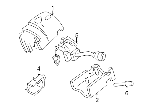 2001 Ford Excursion Switches Headlamp Switch Diagram for 1C7Z-11654-DAA