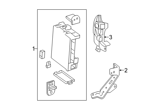 2014 Scion iQ Electrical Components Junction Block Diagram for 82730-74050