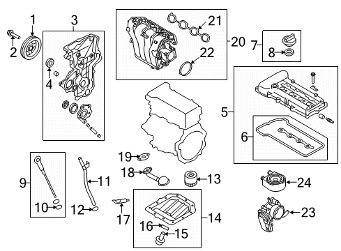 2021 Kia Soul Filters Manifold Assembly-Intake Diagram for 28310-2B777