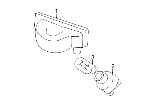 2003 Honda Civic Bulbs Lamp Unit Diagram for 34271-S5P-A01