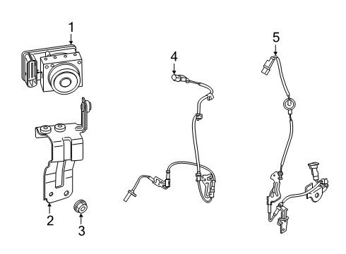 2019 Hyundai Veloster ABS Components Bracket-Hydraulic Mo Diagram for 58920J3200